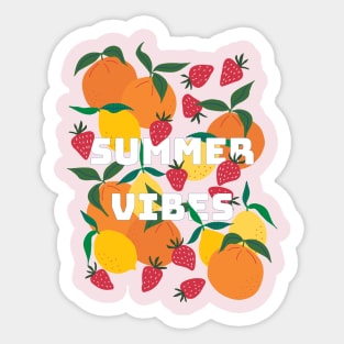 Citrus and friends summer vibes Sticker